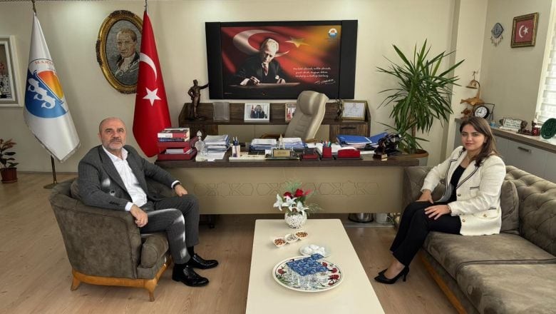 Kaymakam Çelik Başkan Dinçer'le Vedalaştı