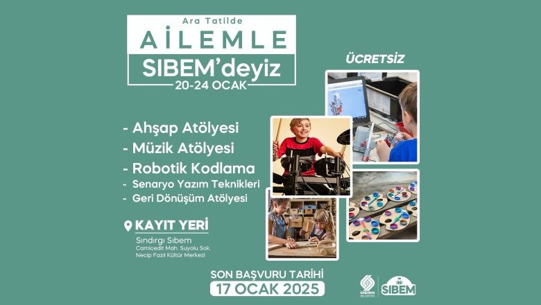Sındırgı'da Ara Tatil Etkinlikleri Başlıyor