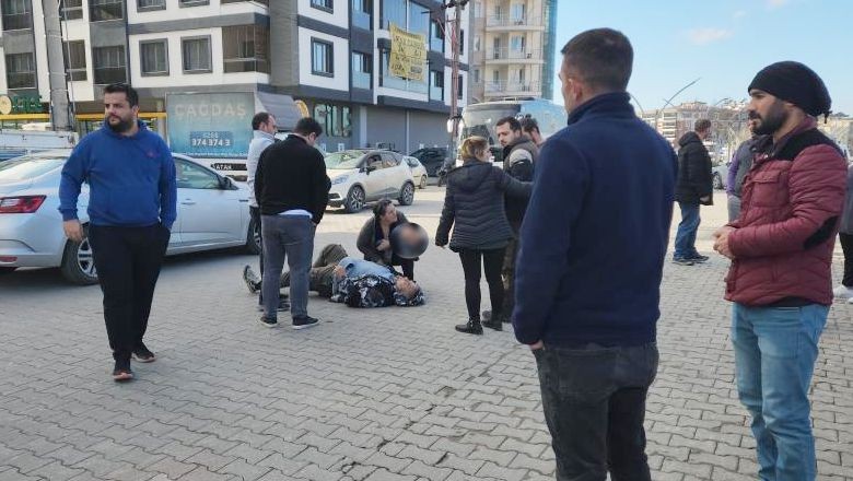 Motosiklet ve Otomobil Çarpıştı!