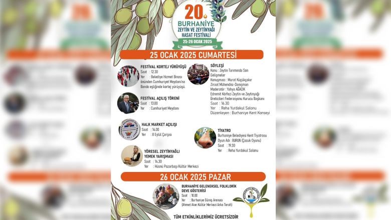 Burhaniye'de Zeytin Festivali Detayları Belli Oldu!