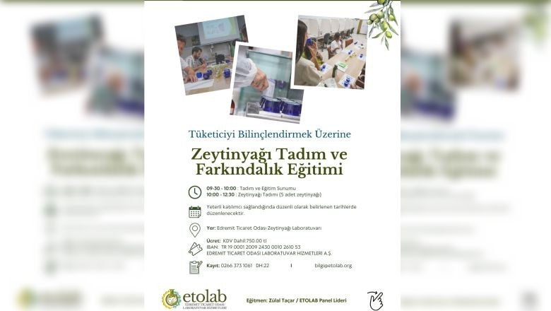 Tüketiciler İçin Zeytinyağı Eğitimi Başlıyor!