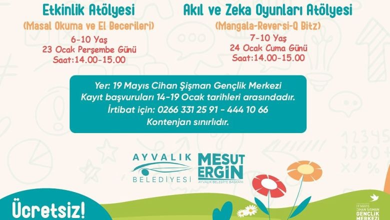Ayvalık'ta Çocuklar Tatili Atölyelerde Geçirecek