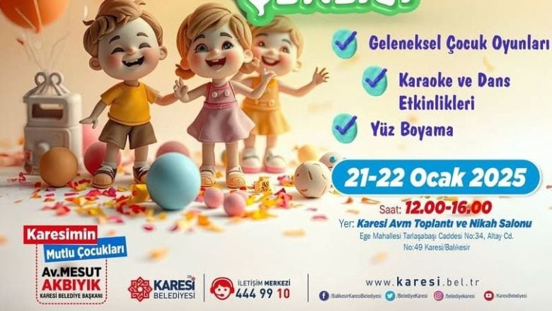 Balıkesir'de Yarıyıl Tatili Şenliği Başlıyor