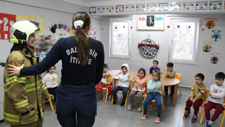 Balıkesir'de Yangın Eğitimi