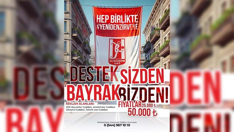 Lider Balıkesirspor'dan Şampiyonluk İçin Destek Çağrısı Lider Balıkesirspor'dan Şampiyonluk İçin Destek Çağrısı