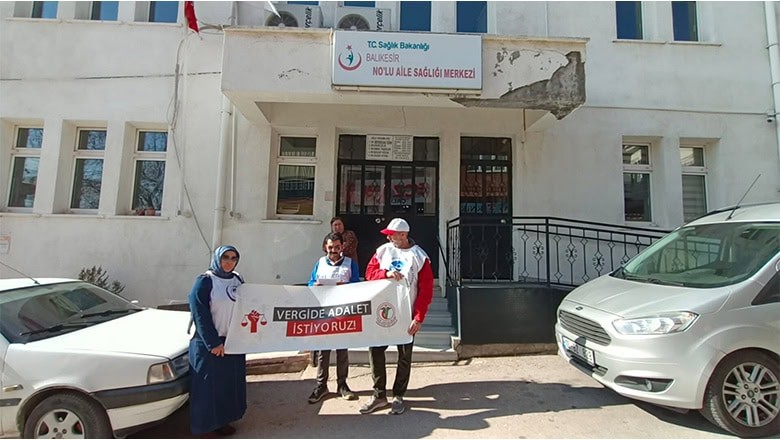 Sağlık Çalışanları;"Adalet İçin 45 Haftadır Alanlardayız" Sağlık Çalışanları;"Adalet İçin 45 Haftadır Alanlardayız"