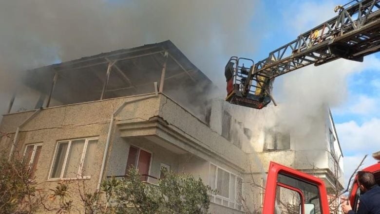 Ocaklar Mahallesi'nde çıkan yangın paniğe yol açtı