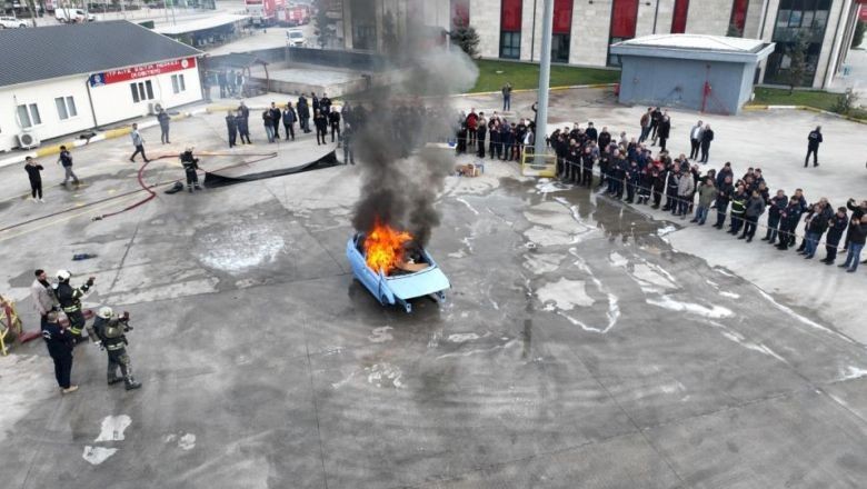 Balıkesir İtfaiyesi Kocaeli'nde Eğitimde 