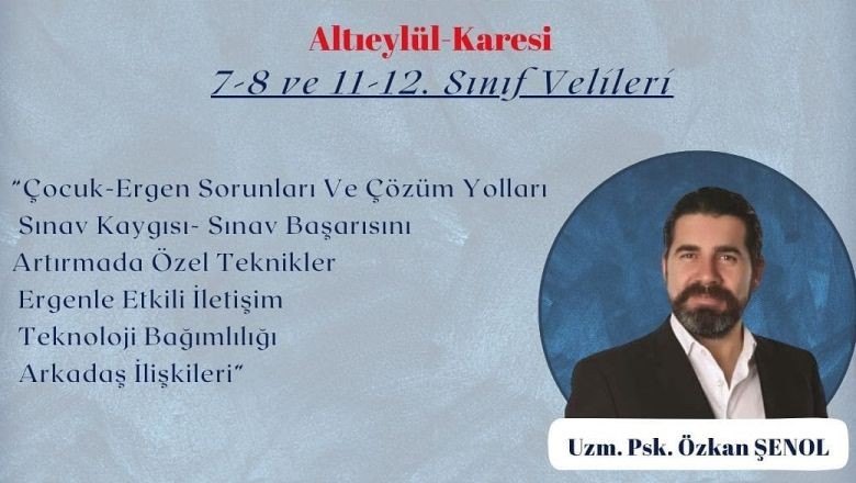 Balıkesir’de Veli Akademisi Başlıyor