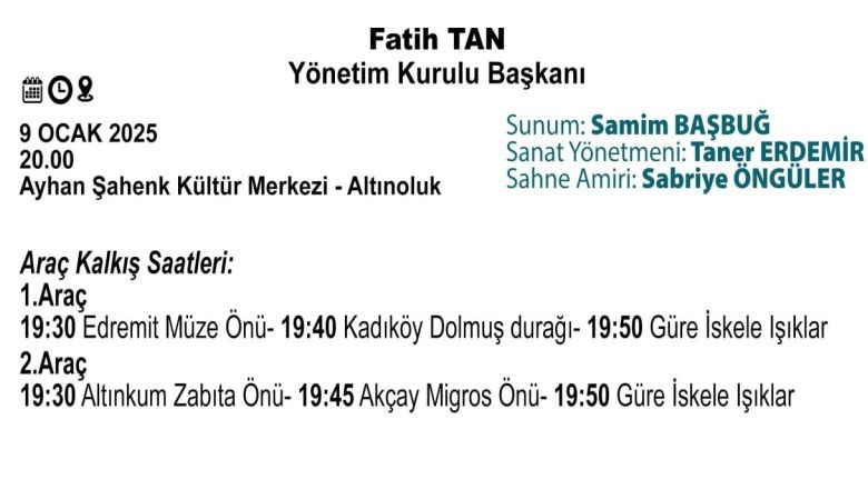 Edremit Belediyesi'nden Ücretsiz Konser Daveti
