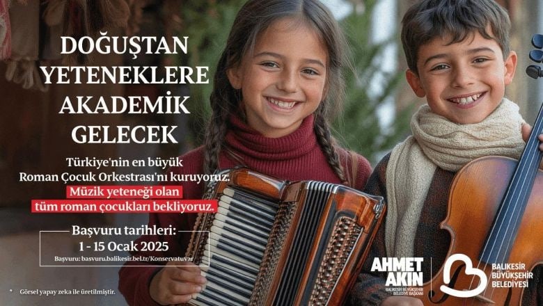 Balıkesir'de Roman Çocuklara Müzik Kapısı Açılıyor!