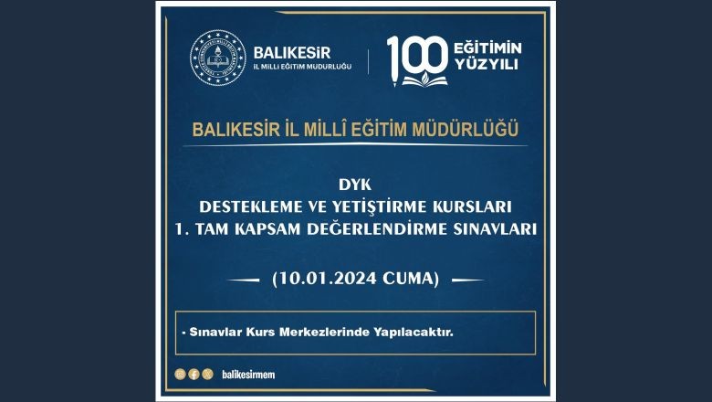 Balıkesir’de DYK Sınavları Başlıyor