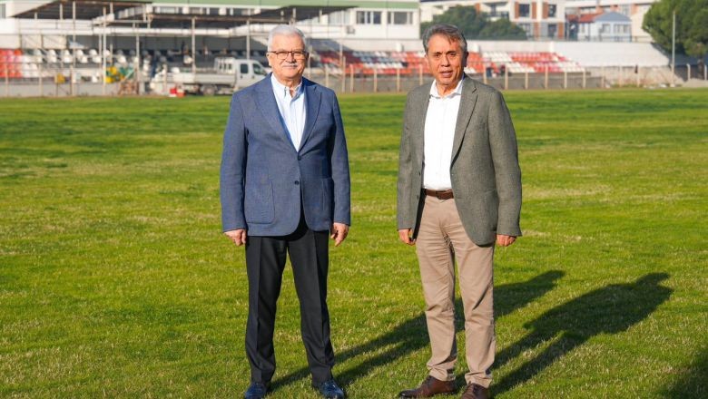 8 Eylül Stadı Maça Hazırlanıyor