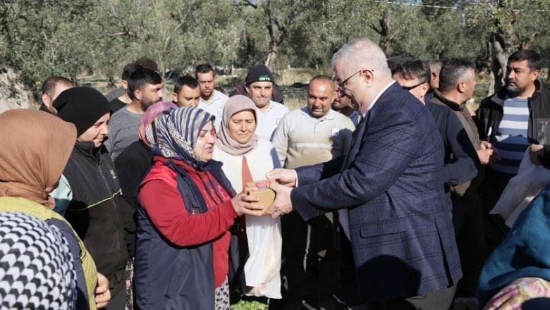 Başkan Ertaş'tan Zeytin İşçilerine Yeni Yıl Morali