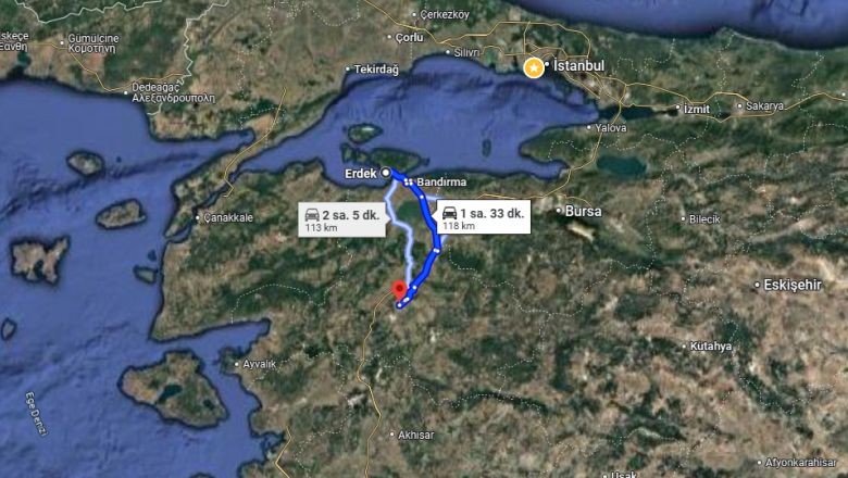 Balıkesir Merkez’e En Yakın Deniz Kaç Km?