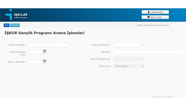 İŞKUR Gençlik Programı Başvuruları Başladı
