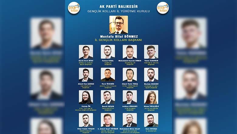 AK Parti Balıkesir Gençlik Kolları İl Yürütme Kurulu Açıklandı AK Parti Balıkesir Gençlik Kolları İl Yürütme Kurulu Açıklandı