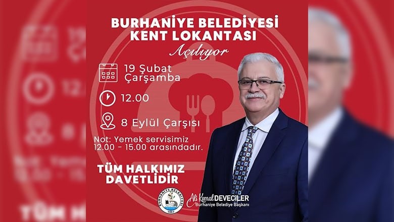 Burhaniye’de Kent Lokantası 19 Şubat’ta Açılıyor! Burhaniye’de Kent Lokantası 19 Şubat’ta Açılıyor!