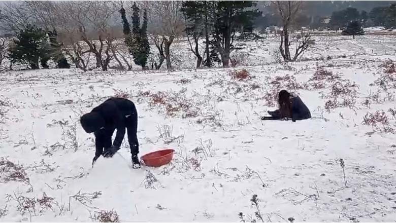 Kazdağları'nda Vatandaşların Kar Keyfi Kazdağları'nda Vatandaşların Kar Keyfi