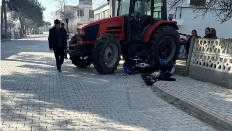 Gönen'de Traktör ile Motosiklet Çarpıştı!