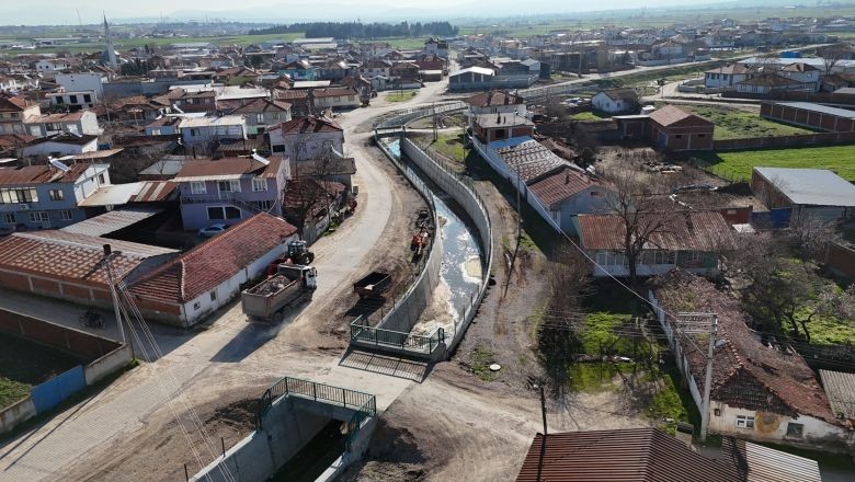 Altıeylül Karamanköy Taşkın Koruma Tesisi Tamamlandı
