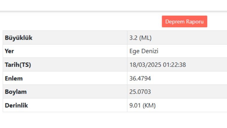 Ege Denizi Sallandı! AFAD Verileri Paylaştı