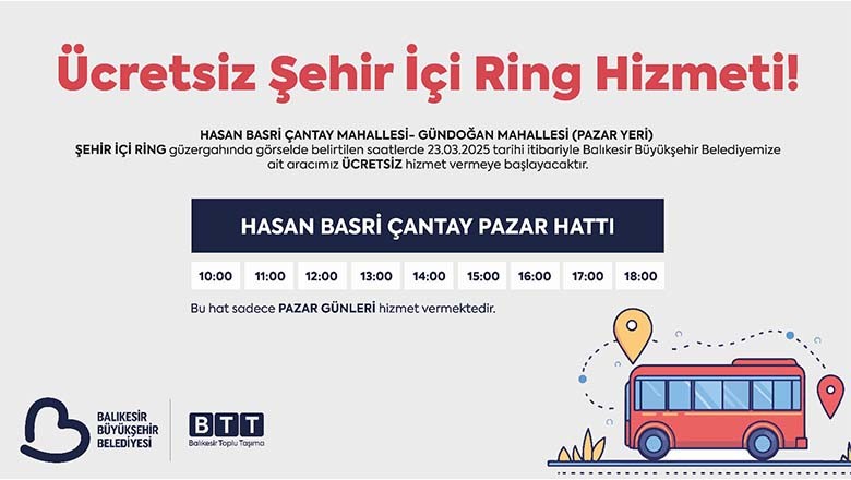 Balıkesir’de Ücretsiz Ring Seferlerine Bir Yenisi Daha Eklendi! Balıkesir’de Ücretsiz Ring Seferlerine Bir Yenisi Daha Eklendi!