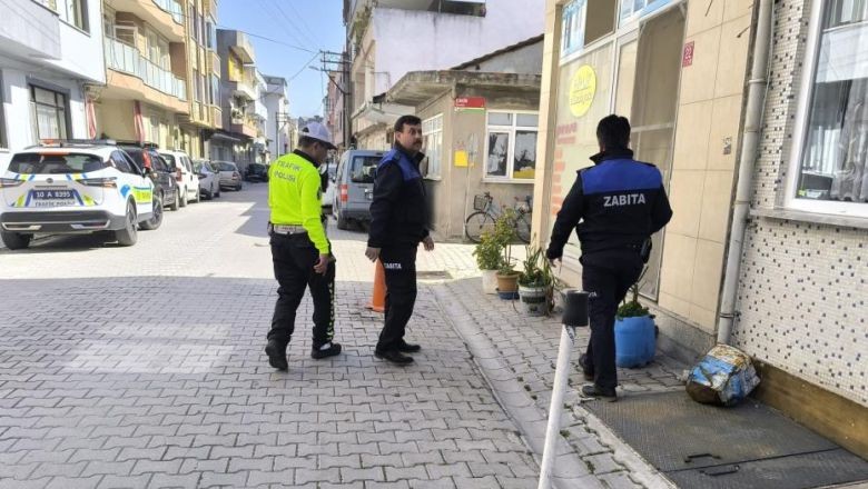 Gönen’de Kaldırım İşgaline Geçit Yok