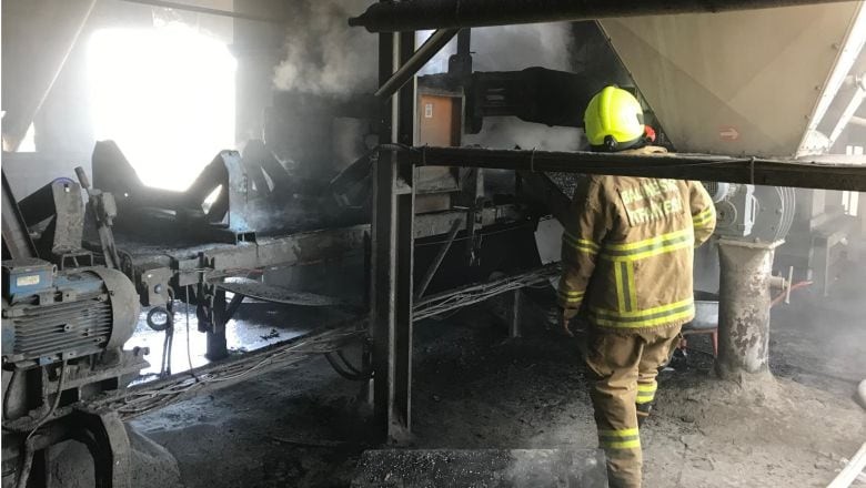 Çimento Fabrikasında Korkutan Yangın!