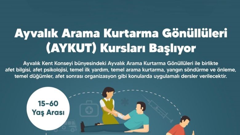 Ayvalık’ta Arama Kurtarma Kursu Başlıyor