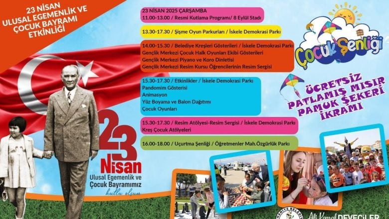 23 Nisan Coşkusu Burhaniye’yi Sarıyor