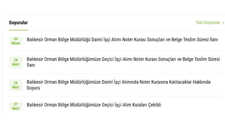 Orman Bölge’de İşe Alım Süreci İlerliyor