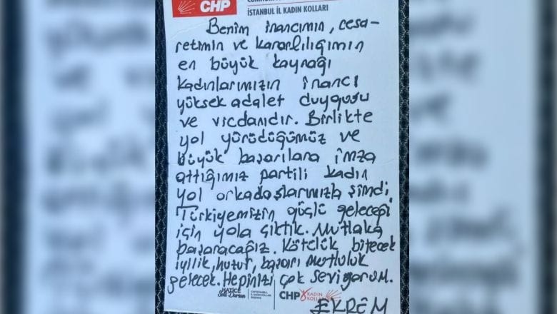 İmamoğlu'ndan CHP'li Kadınlara Mektup Var