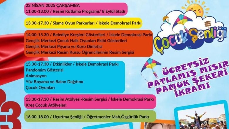 23 Nisan Coşkusu Burhaniye’yi Sarıyor