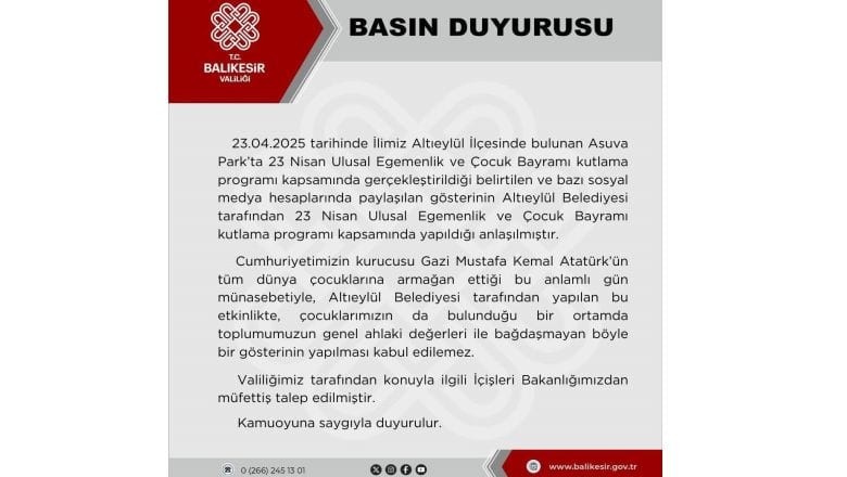 Balıkesir 23 Nisan Skandalı!