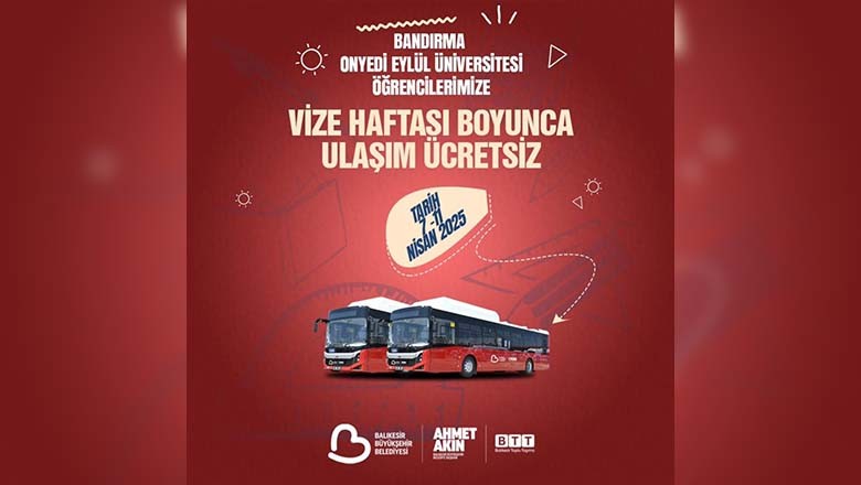 Bandırma’da Öğrencilere Vize Haftasında Ücretsiz Ulaşım Müjdesi