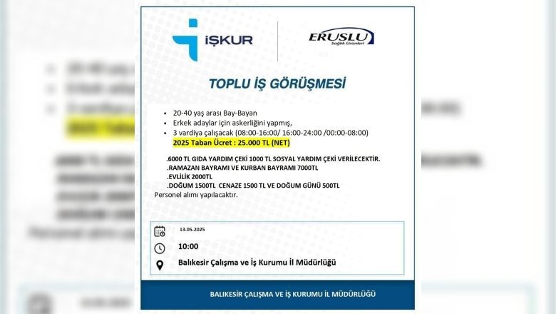 İŞKUR Toplu İş Görüşmesi Duyurusu! İş Arayanlara Fırsat