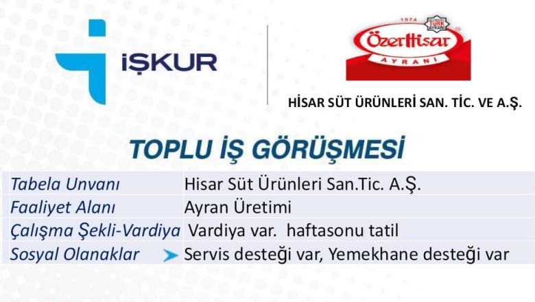 İŞKUR Balıkesir’de Toplu İş Görüşmeleri Başlıyor