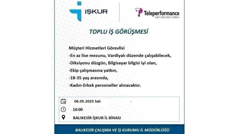 Balıkesir İŞKUR’dan Toplu İş Görüşmesi