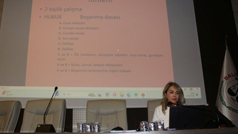  Balıkesir Barosu’nda Meslek İçi Eğitim Etkinliği Gerçekleştirildi