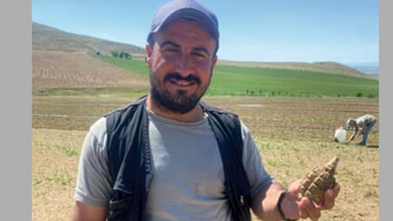  104 yıllık patlamamış el bombası bulundu 