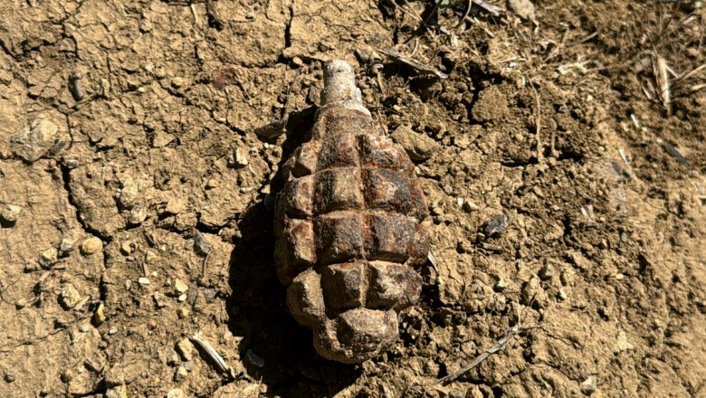  104 yıllık patlamamış el bombası bulundu 