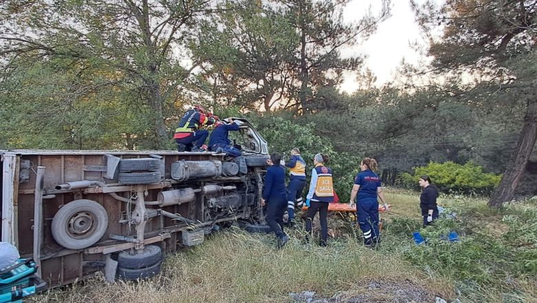 Balıkesir Yönünde Trafik Kazası: Sürücü Yaralı Olarak Kurtarıldı