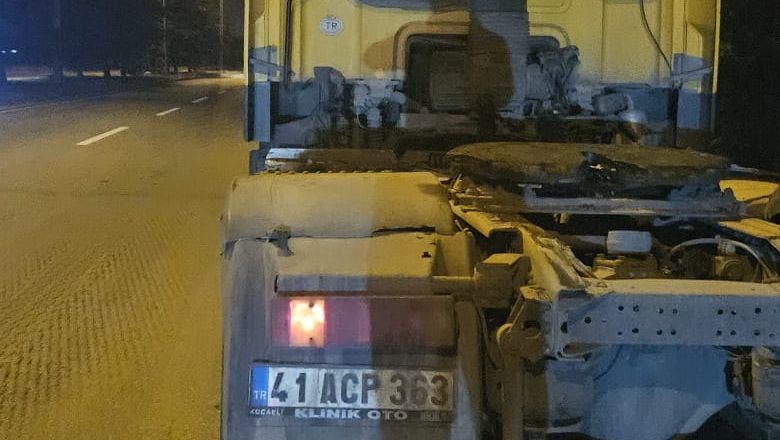 Alev Alev Giden Tır Facianın Eşiğinden Döndü!