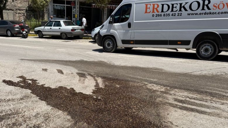 Bandırma'da Mazot Sızıntısı Kazaya Yol Açtı: 1 Kişi Yaralandı