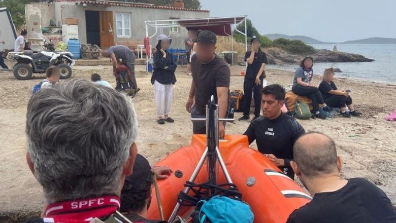 Ayvalık Maden Adası’nda Mahsur Kalan 27 Kişi Kurtarıldı 