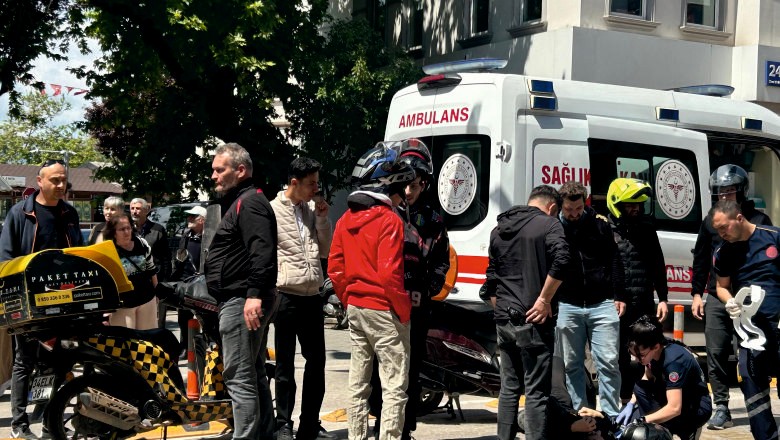  Sipariş Yolunda Kaza: Kurye Yaralandı 
