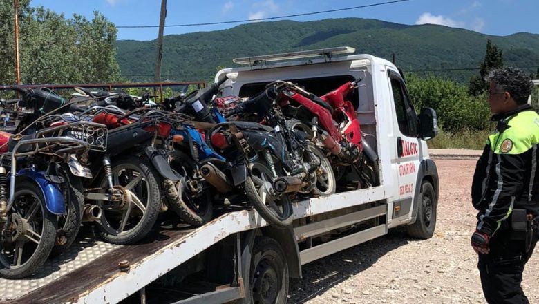 Erdek’te Plakasız Motosikletlere Geçit Yok!