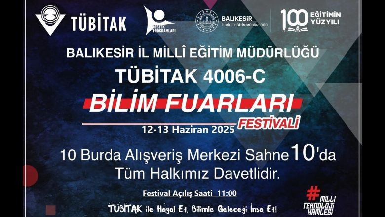 Balıkesir'de Bilim Şöleni Başlıyor