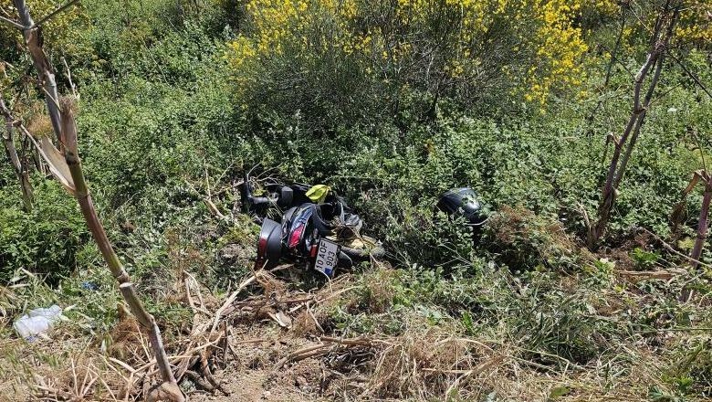 Erdek’te Motosiklet Kazası! Uçuruma Yuvarlandı